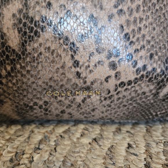 Cole Haan Snake Embossed Leather Crossbody Bag - Picture 2 of 15